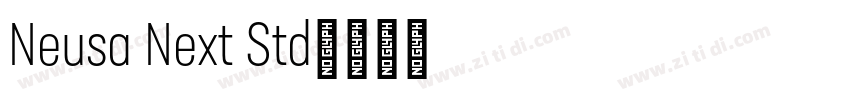 Neusa Next Std字体转换